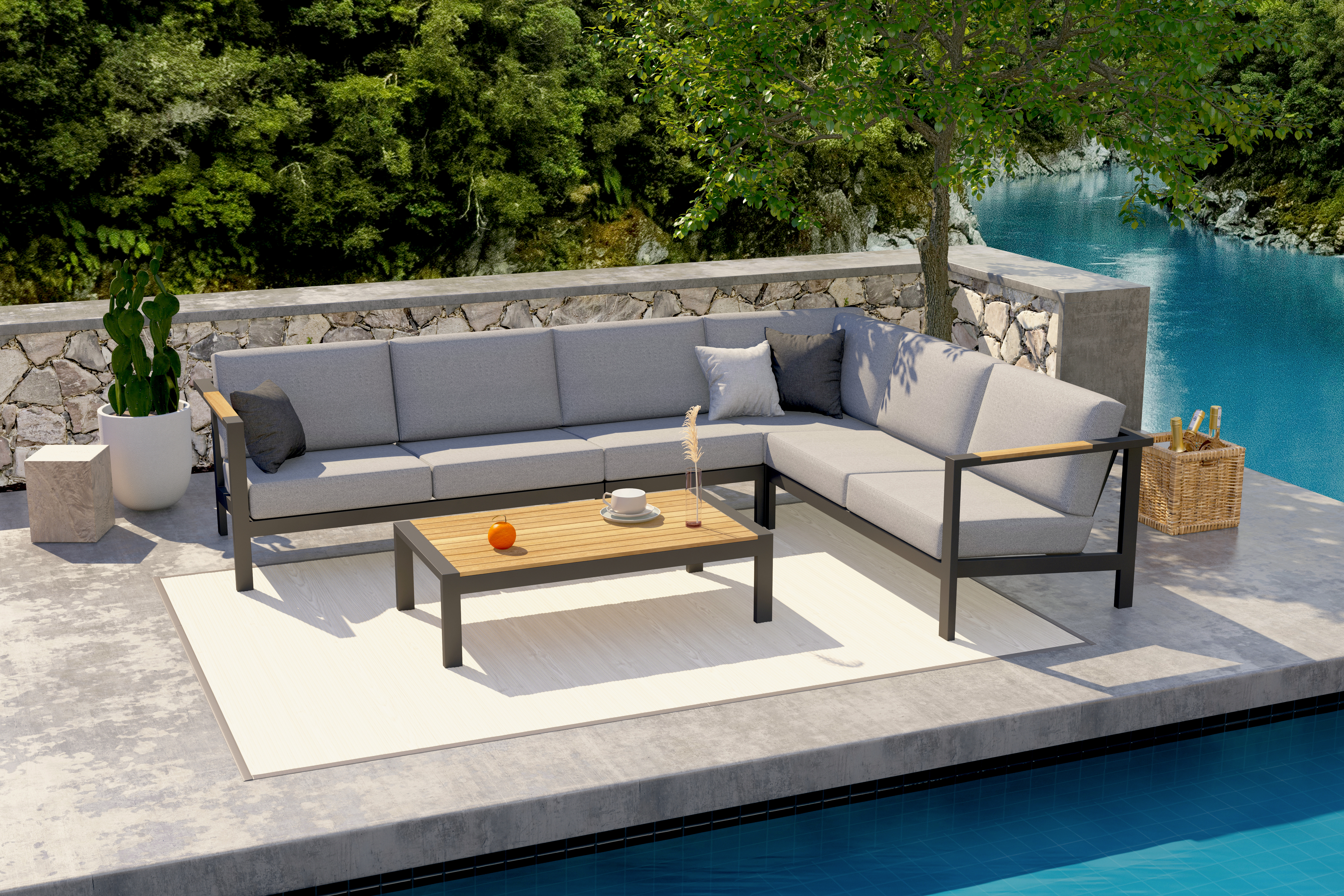  Taste Ginger Modular  W/ Cushions - Anthracite